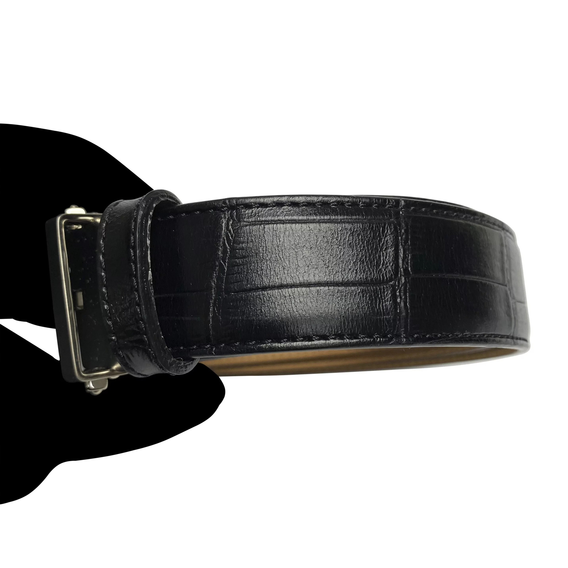 Cinto Montblanc Couro Preto