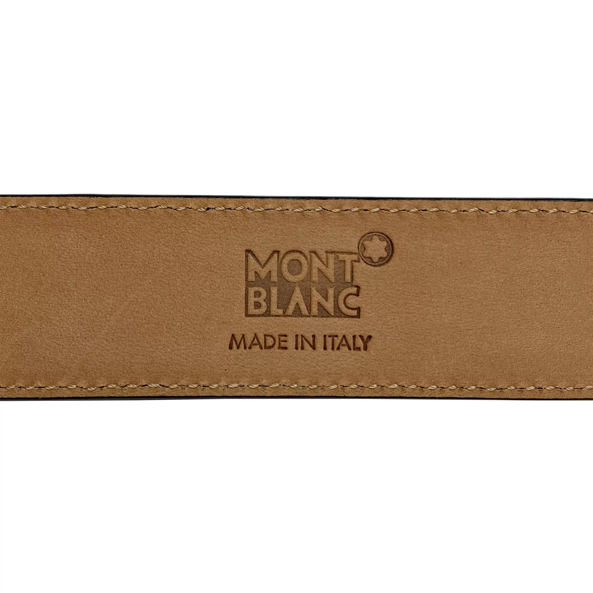 Cinto Montblanc Couro Preto