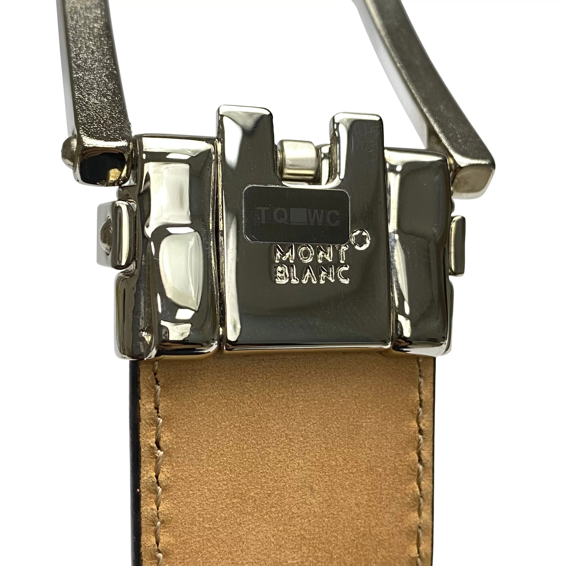 Cinto Montblanc Couro Preto