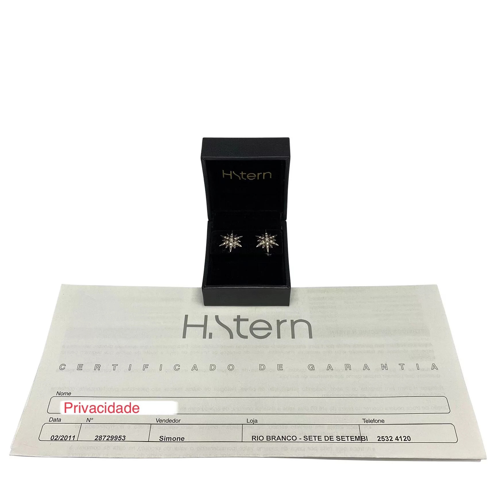 Par de Brincos H.Stern Coleção Stars