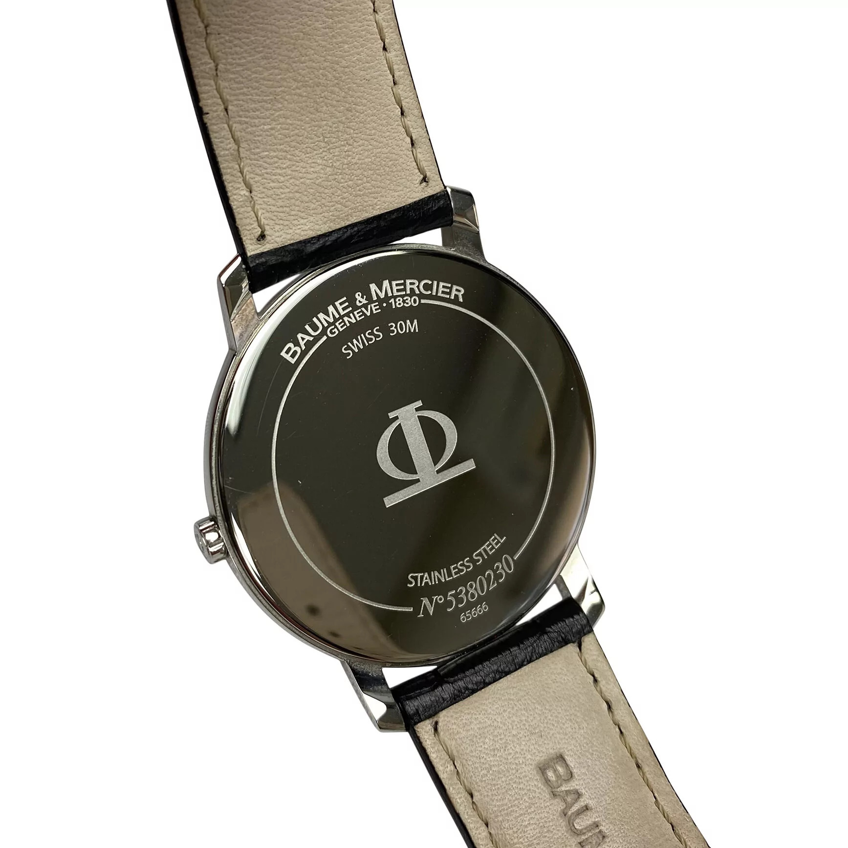 Relógio Baume & Mercier Masculino Couro Preto