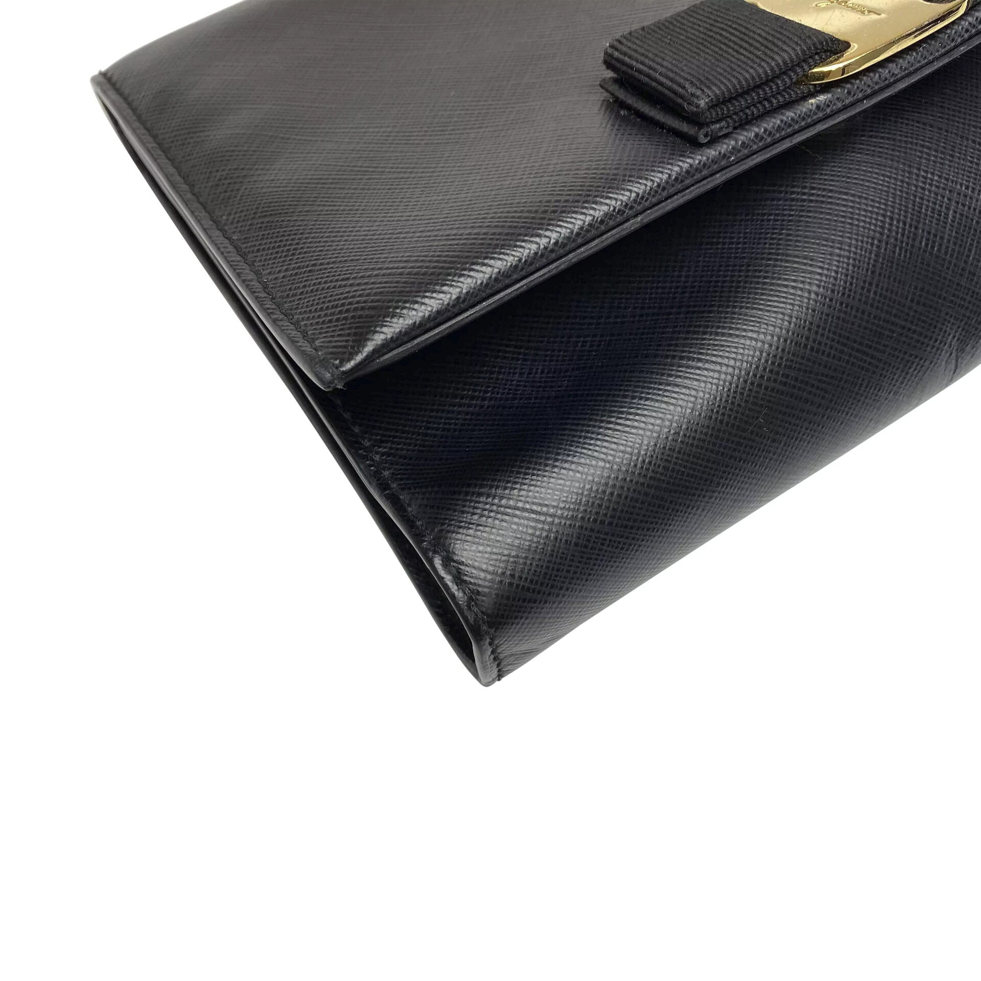 Bolsa Salvatore Ferragamo Ginny Couro Preto