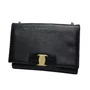 Bolsa Salvatore Ferragamo Ginny Couro Preto