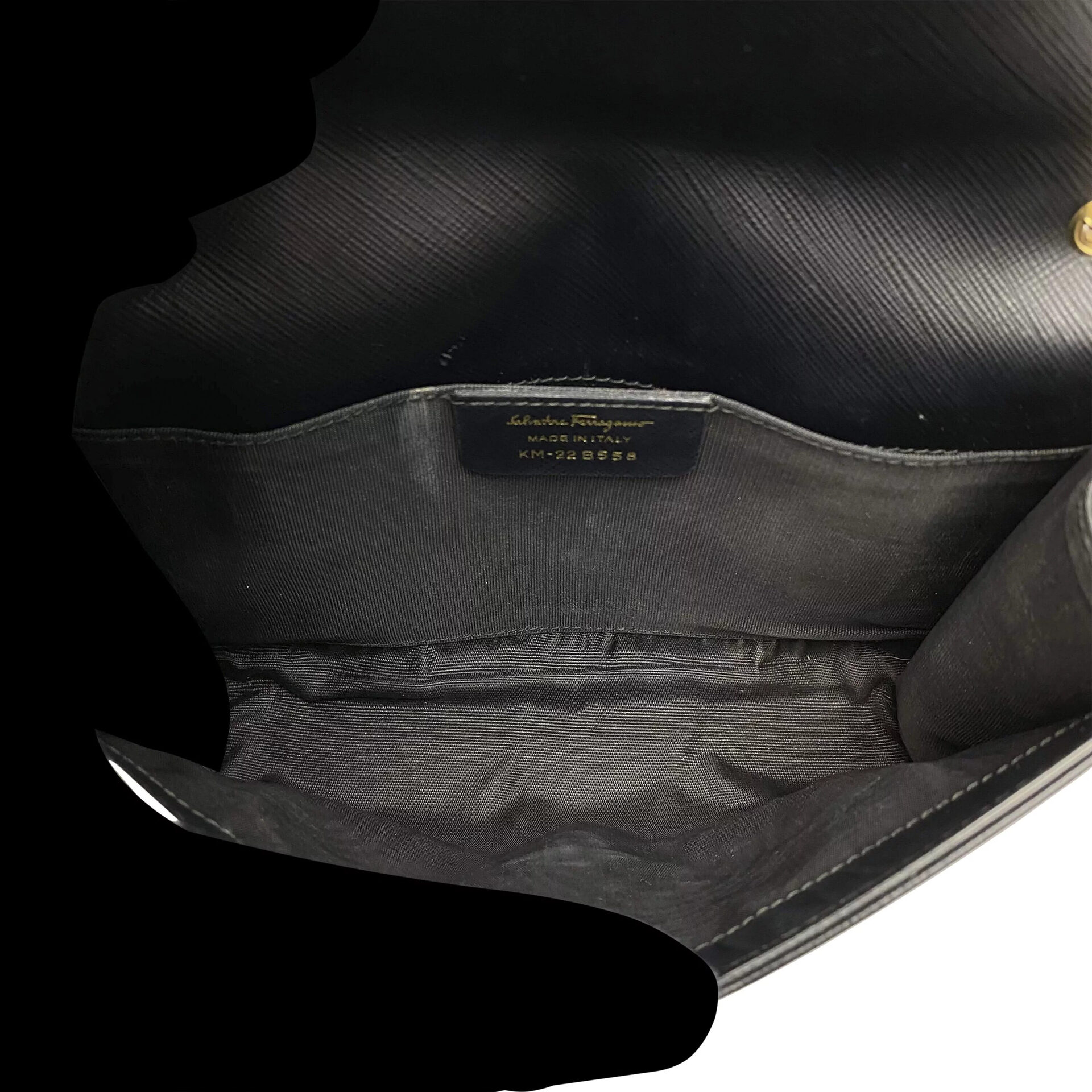 Bolsa Salvatore Ferragamo Ginny Couro Preto