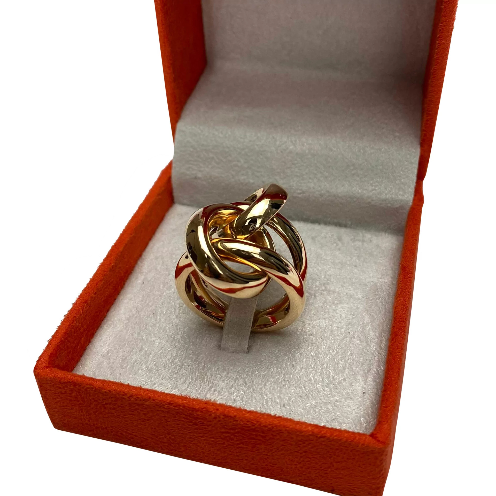 Anel Alice Penteado - Nó Ouro Rose