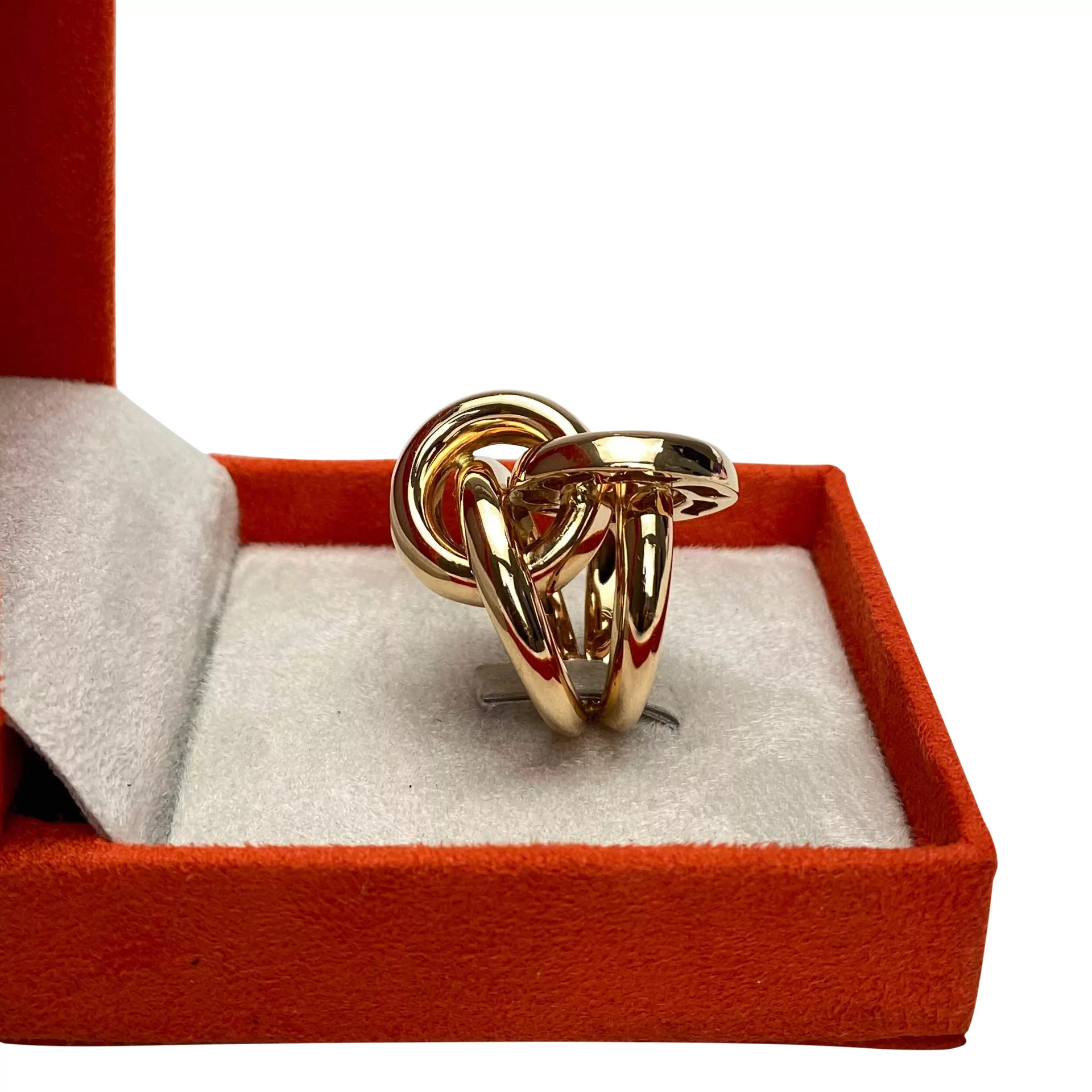 Anel Alice Penteado - Nó Ouro Rose